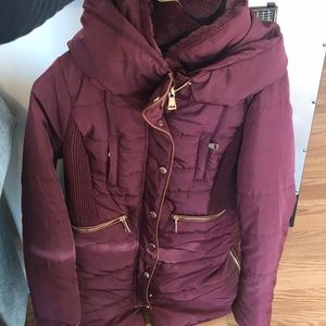 philosophy maroon jacket